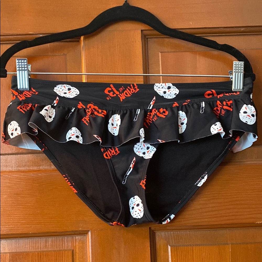Friday the 13th Jason Voorhees Ruffled Swim Bottoms